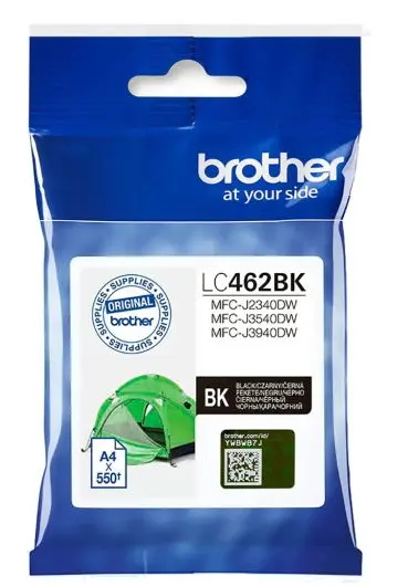 Cartus cerneala Brother LC462BK, capacitate 550 pagini (Negru)