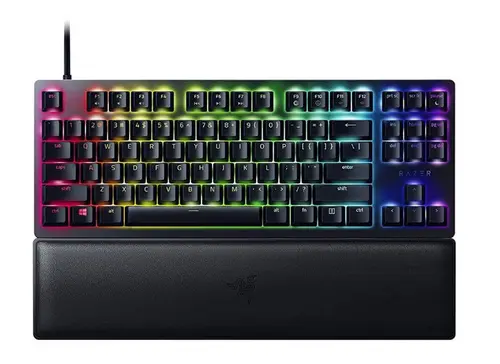 Tastatura Gaming Razer Huntsman V2 Tenkeyless, Clicky Purple Switch, RGB, USB (Negru)