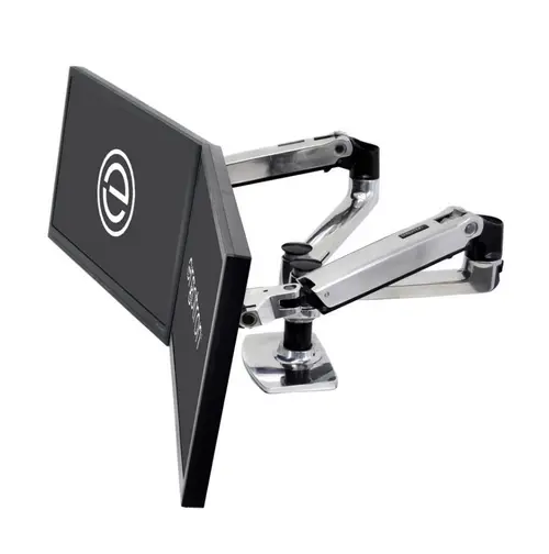 Suport monitor pentru birou Ergotron Ergotron LX Dual 45-245-026, 27inch, 18.1 kg (Gri)
