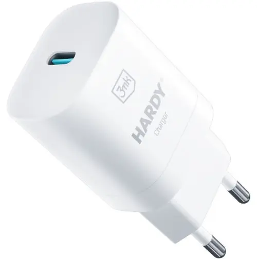 Incarcator Retea 3MK Hardy GaN, 33W Quick Charge, 1x USB Type-C (Alb)