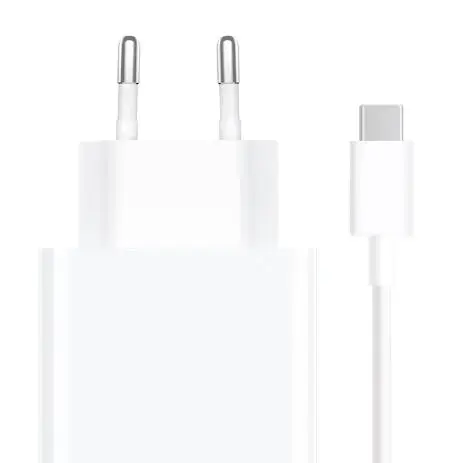 Incarcator Retea Xiaomi BHR6035EU, 67W, Quick Charge, 1 X USB-A, cu cablu USB Type-C (Alb)