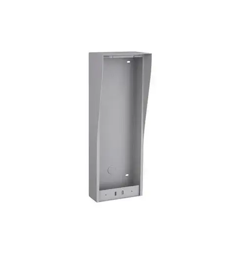 Carcasa videointerfon Hikvision DS-KAB10-D pentru montaj pe perete, material: otel inoxidabil, compatibila pentru postul de exterior DS-KD8102-V