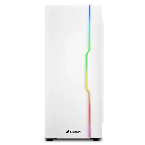 Carcasa Sharkoon RGB SLIDER ATX, fara sursa, Middle Tower, Alb