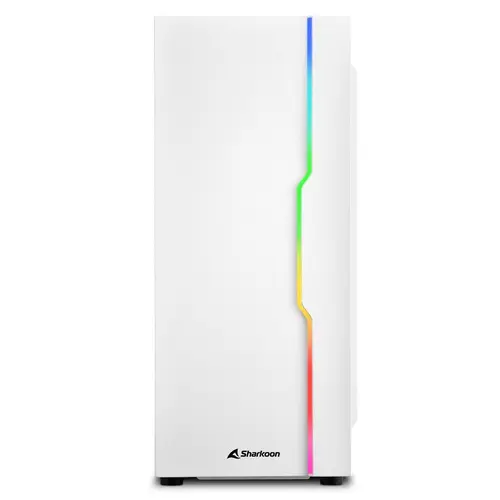 Carcasa Sharkoon RGB SLIDER ATX, fara sursa, Middle Tower, Alb