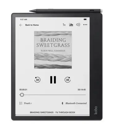 Tableta ePaper Kobo Elipsa 2E, Ecran 10.3inch, 227ppi, Procesor 2GHz, Wi-Fi, Bluetooth, 32GB Flash, ComfortLight Pro, Pen Kobo Stylus (Negru)