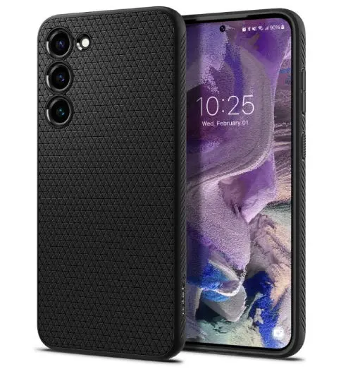 Husa pentru Samsung Galaxy S23 S911, Spigen, Liquid Air, Neagra ACS05712