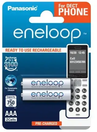 Acumulatori Eneloop BK-4MCCE/2DE B2 (10/120), AAA R3 750mAh, 2 buc