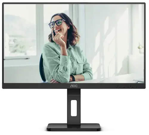 Monitor IPS LED AOC 23.8inch 24P3CV, Full HD (1920 x 1080), HDMI, DisplayPort, AMD FreeSync, Pivot, Boxe (Negru)