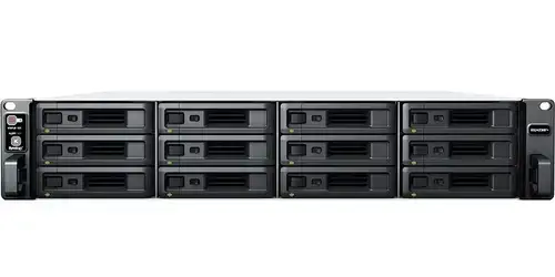 NAS Synology RackStation RS2423RP+, 12 Bay-uri, Gigabit, Procesor AMD Ryzen V1780B, 8 GB DDR4 ECC (Negru)