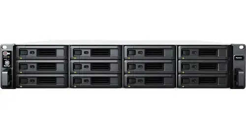 NAS Synology RackStation RS2423+, 12 Bay-uri, Gigabit, Procesor AMD Ryzen V1780B, 8 GB DDR4 ECC (Negru)