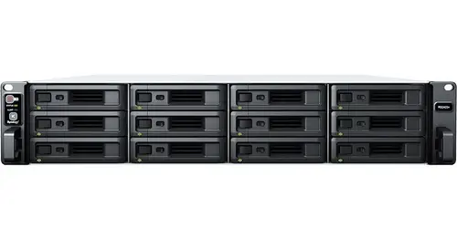 NAS Synology RackStation RS2423+, 12 Bay-uri, Gigabit, Procesor AMD Ryzen V1780B, 8 GB DDR4 ECC (Negru)