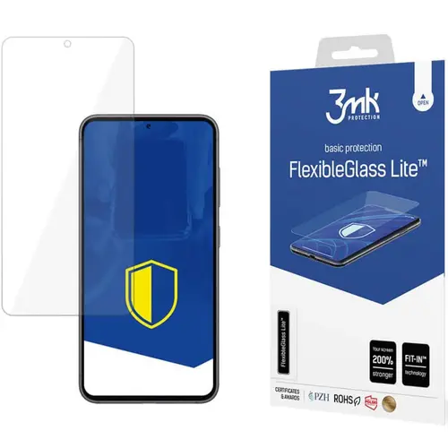 Folie Protectie 3MK pentru Samsung Galaxy S23, Sticla Flexibila, Full Glue, Lite, 0.16mm, Transparenta