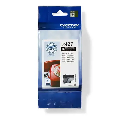 Cartus cerneala Brother LC427BK, acoperire 3000 de pagini (Negru)