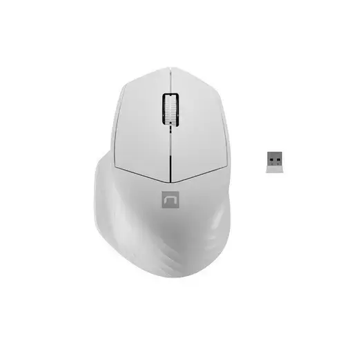 Mouse wireless Natec NMY-1972, 1600 DPI (Alb)