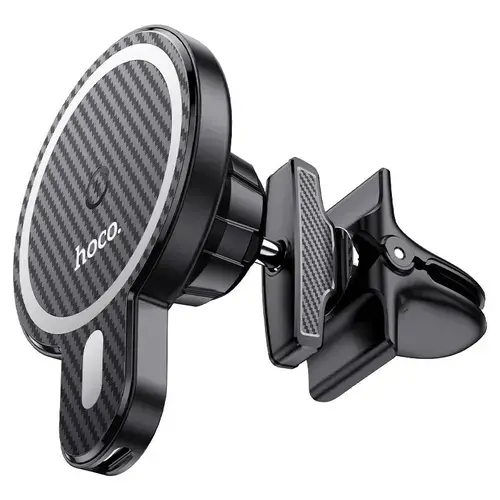 Incarcator Auto Wireless HOCO CA85, Quick Charge, 15W, MagSafe (Negru)