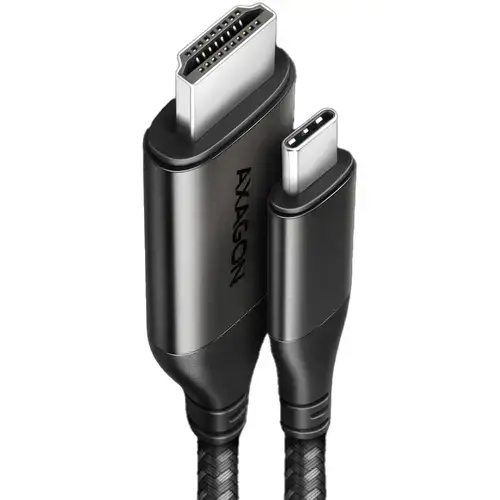 Cablu Axagon RVC-HI2MC, USB-C la HDMI 2.0a, 4K/60Hz, 1.8m (Negru)