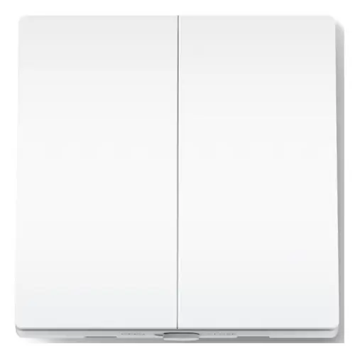 Intrerupator inteligent dublu TP-Link Tapo S220, Wi-Fi (Alb)