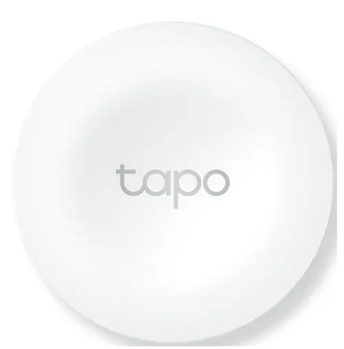 Buton inteligent TP-LINK Tapo S200B, necesita hub Tapo H100 pentru functionare, programare prin smartphone aplicatia Tapo, 1 x baterie CR2032, WiFi (Alb)