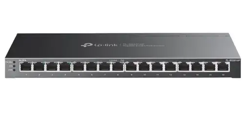 Switch TP-Link TL-SG2016P, 16 Porturi, Gigabit, 8 x PoE+