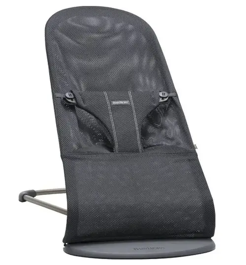 Balansoar BabyBjorn Bliss Anthracite, Pana la 2 ani, Material Mesh (Negru)
