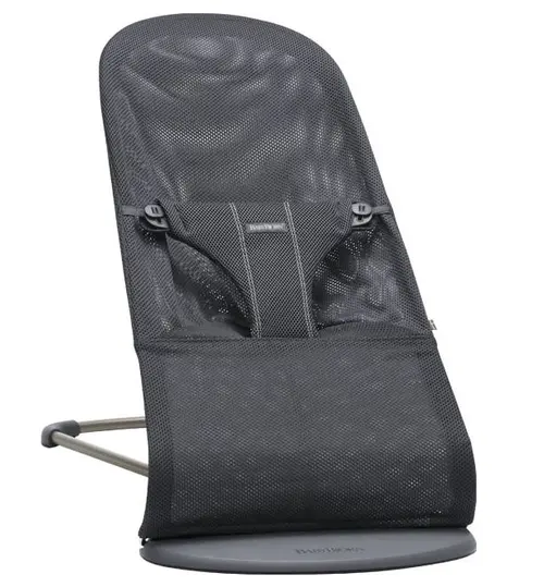 Balansoar BabyBjorn Bliss Anthracite, Pana la 2 ani, Material Mesh (Negru)