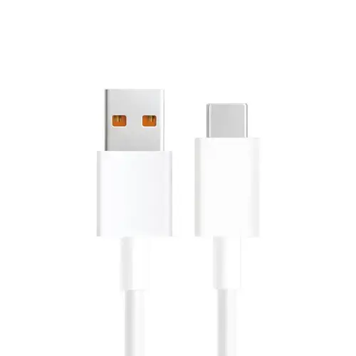 Cablu de date Xiaomi 6A, USB Type-A, USB Type-C, 1 m (Alb)