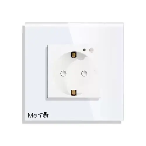 Priza simpla Smart wireless Mentor ES038 WiFi 16A monitorizare consum incastrata