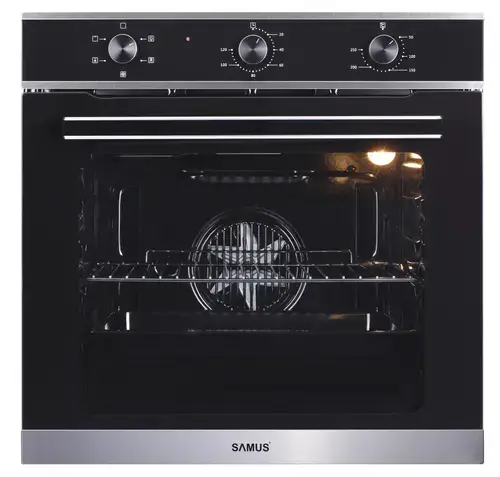 Cuptor incorporabil Samus SC623GX5, Electric, 75 L, 5 functii (Negru/Inox)