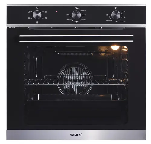 Cuptor incorporabil Samus SC623GX5, Electric, 75 L, 5 functii (Negru/Inox)