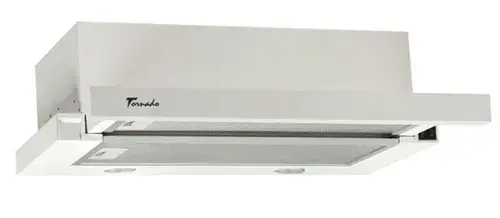 Hota Telescopica Incorporabila Tornado Sondo 700 (60), 1 motor, latime 60 cm, 2 viteze, absorbtie 700 m3/ora (Alb)