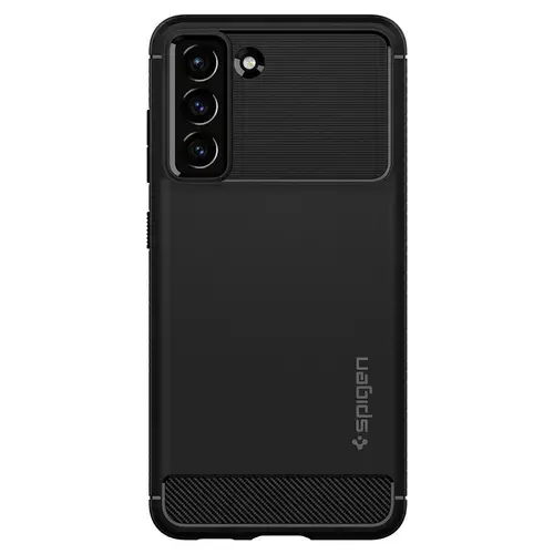 Protectie Spate Spigen Rugged Armor pentru Samsung Galaxy S21 FE (Negru)