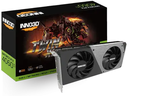 Placa video INNO3D GeForce RTX 4060 Ti TWIN X2 8GB GDDR6 128-bit