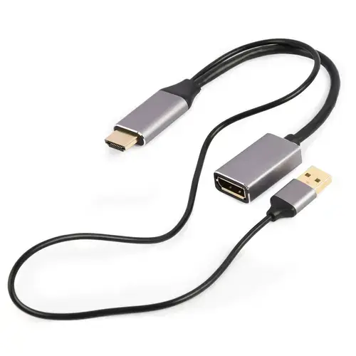 Cablu Gembird A-HDMIM-DPF-02, 4K, HDMI la DisplayPort, 0.1m (Negru)