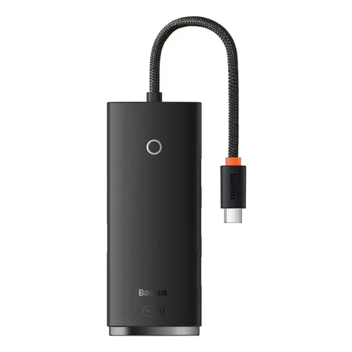 Hub USB Baseus Lite WKQX030301, 4x USB 3.2, USB-C, 0.2m (Negru)