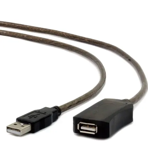 Cablu prelungitor activ USB 2.0 Cablexpert UAE-01-10M, lungime 10 m,  conectori USB A tata la USB A mama