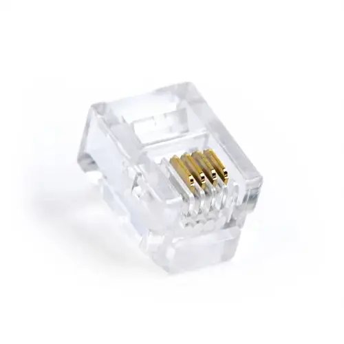 MUFA RJ-11 GEMBIRD pt. cablu telefon, telefon, conector RJ-11 (T), plastic, 100 buc., inchMP-6P4C/100inch