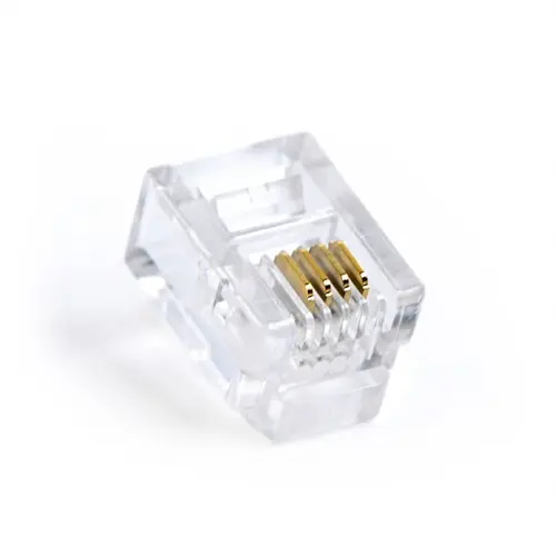 MUFA RJ-11 GEMBIRD pt. cablu telefon, telefon, conector RJ-11 (T), plastic, 100 buc., inchMP-6P4C/100inch