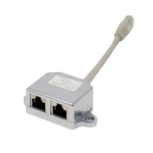 Dispozitiv de distribuire semnal, Gembird , LAN FTP 2x RJ45 , Alb