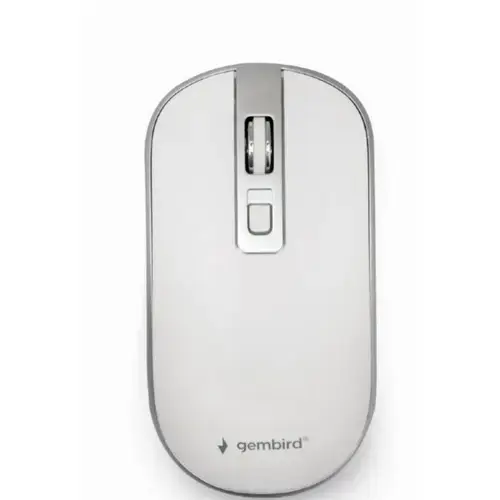 Mouse wireless Gembird MUSW-4B-06-WS, 1600 DPI, Alb