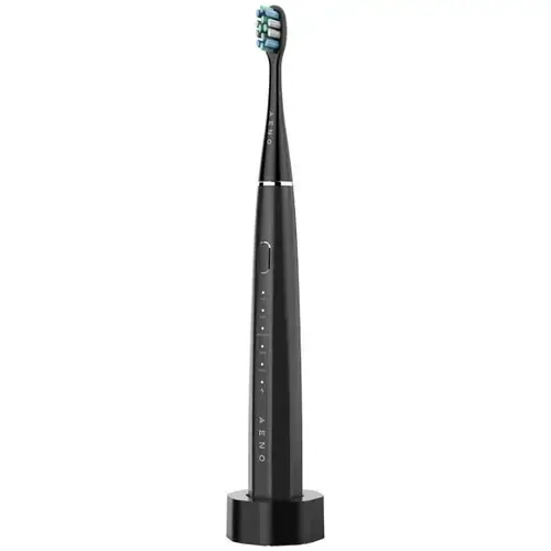 Periuta de dinti sonica electrica smart Aeno ADB0002S, 4 +8 moduri de curatare smart, incarcare wireless, 46000rpm, 90 de zile fara incarcare, IPX7, 3 capete de perie incluse, Negru