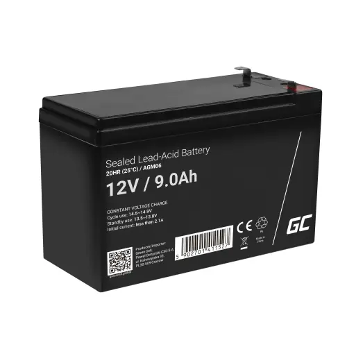 Acumulator Plumb Acid Green Cell 12V 9Ah VRLA AGM Baterie Gel
