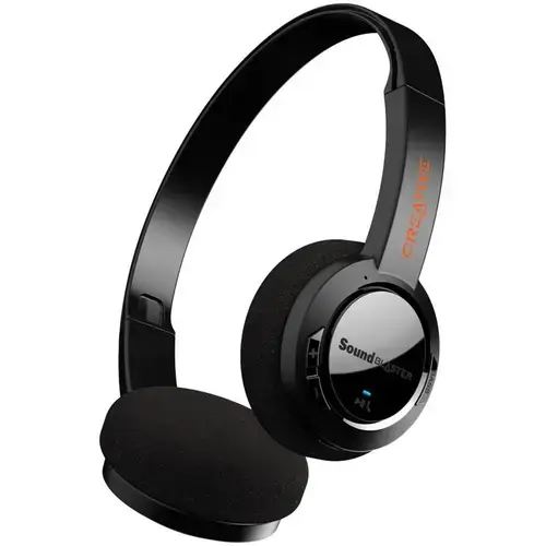Casti Stereo Wireless CREATIVE Sound Blaster JAM V2, Ultra-Light,  USB / Bluetooth, ANC (Negru)