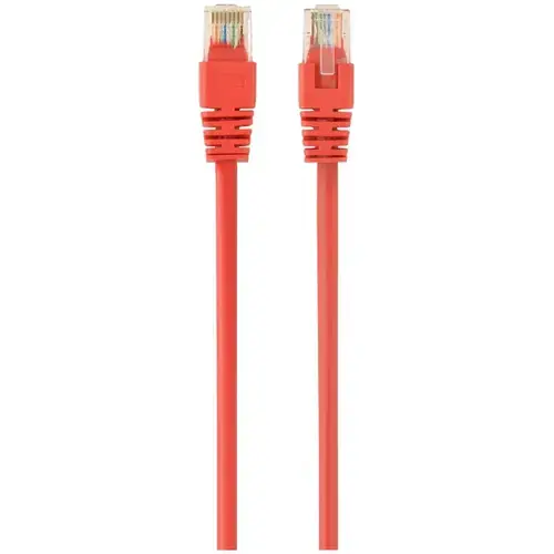 Cablu UTP GEMBIRD Cat6, cupru-aluminiu, 0.5 m, AWG26, PP6U-0.5M/R (Rosu)