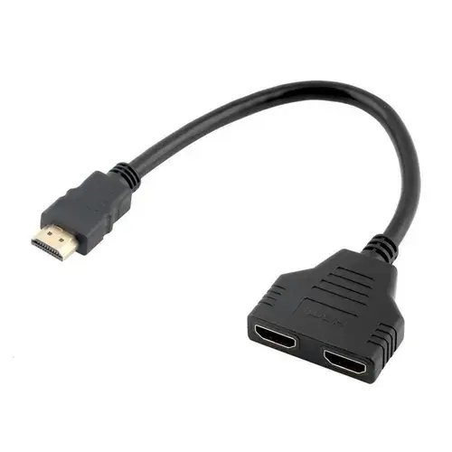Adaptor  Gembird DSP-2PH4-04, HDMI A tata - 2x HDMI A mama, Negru