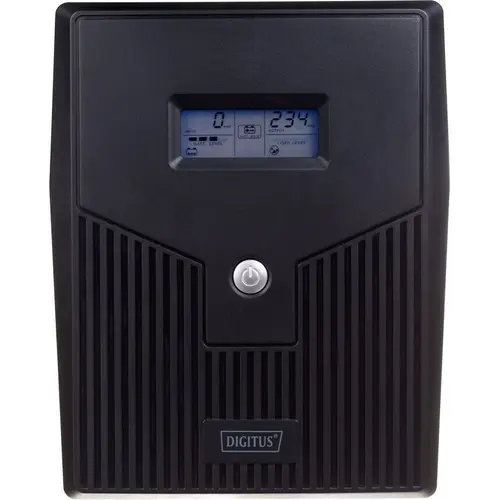 UPS Digitus DN-170075, Line/ Ineractive LCD 1500VA/900W 2x12V/9Ah AVR 4xSchuko USB RS232 RJ45 (Negru)