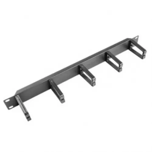 Organizator de cabluri  Lanberg, tip B, 19'', 1U, Negru