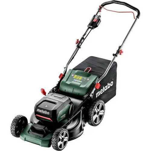 Masina de tuns iarba fara fir Metabo, 46cm, 55 L, 7 Trepte de inaltime (Negru/Verde)