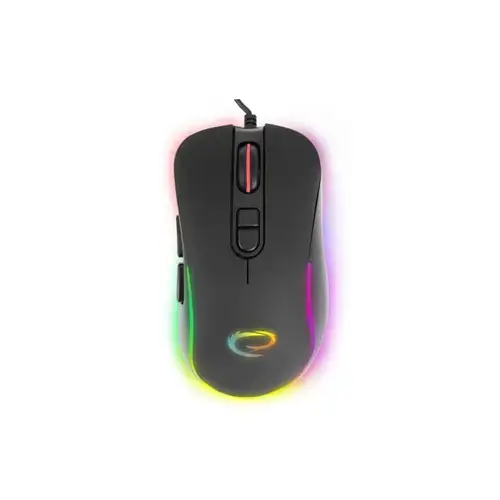Mouse Gaming Esperanza MX303 HESPERIS, Iluminat, USB-C, 2400 DPI (Negru)