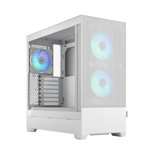 Carcasa Fractal Design Pop Air RGB, Sticla (Alb)