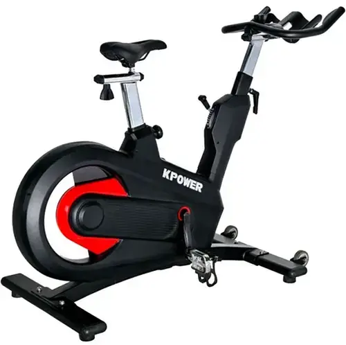 Bicicleta fitness DHS Professional Spin Bike, volanta 20kg (Negru/Rosu)